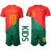 Portugal Bernardo Silva #10 Barnkläder Hemma matchtröja till baby VM 2022 Kortärmad (+ Korta byxor) Billigt